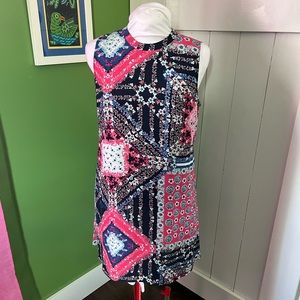 Sleeveless Floral Print Dress